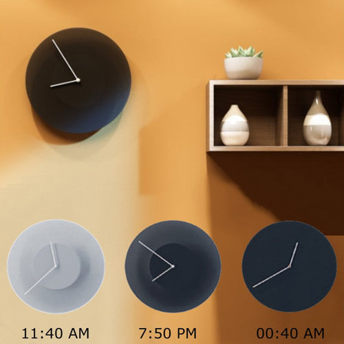 BowLift | Cool Minimalist Gradient-Changing Wall Clock, for Office, Livingroom, Bedroom and More