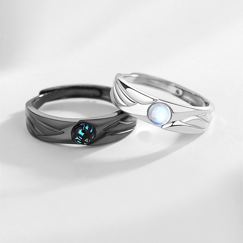 BowLift | 925 Sterling Silver Couple Rings for You and Your Partner, Best Gift for Valentine's Day