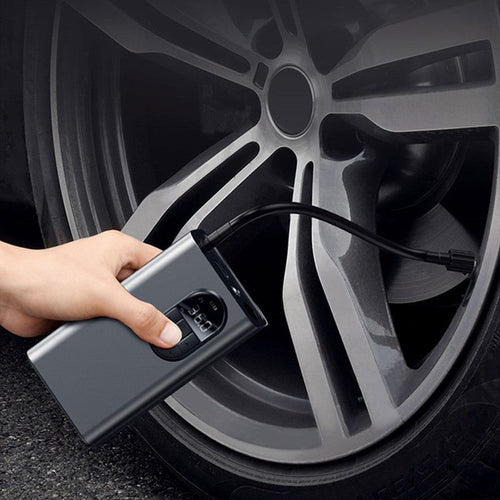 BowLift | Portable Rechargeable Auto Tire Inflator, with Smart Digital Tire Pressure Detection & 2400mAh Battery, for Car, Bike, Motorcycle