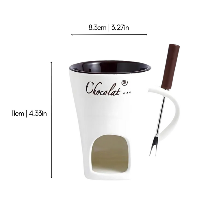 ChocoFondue - Elegant Bowl for Meltable Chocolate & Cheese Bowlift