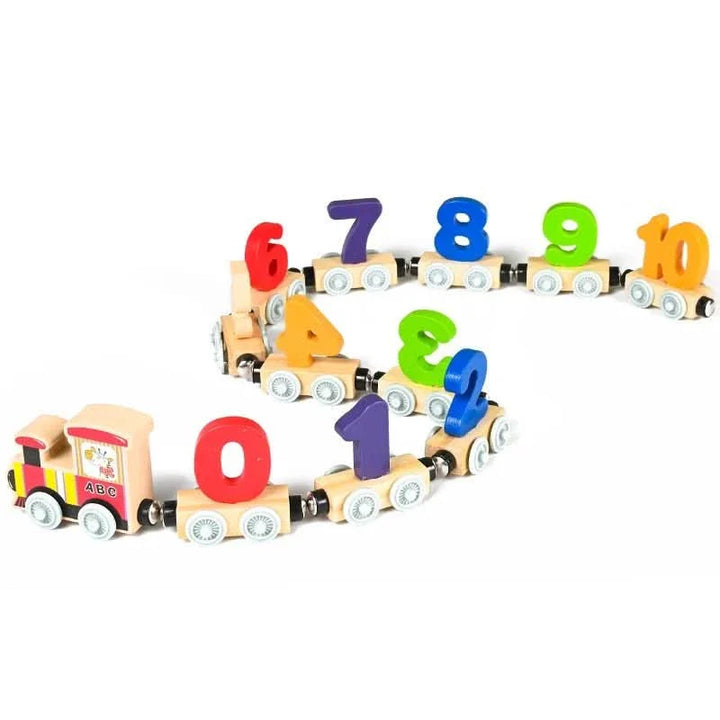 BowLift | MagniTrain – Magnetic Wooden Number Train for Playful Learning