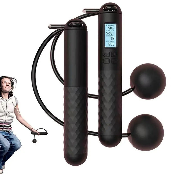 Wireless Jump Rope with Counter – Weighted Handles for Home Cardio Workouts | Bowlift