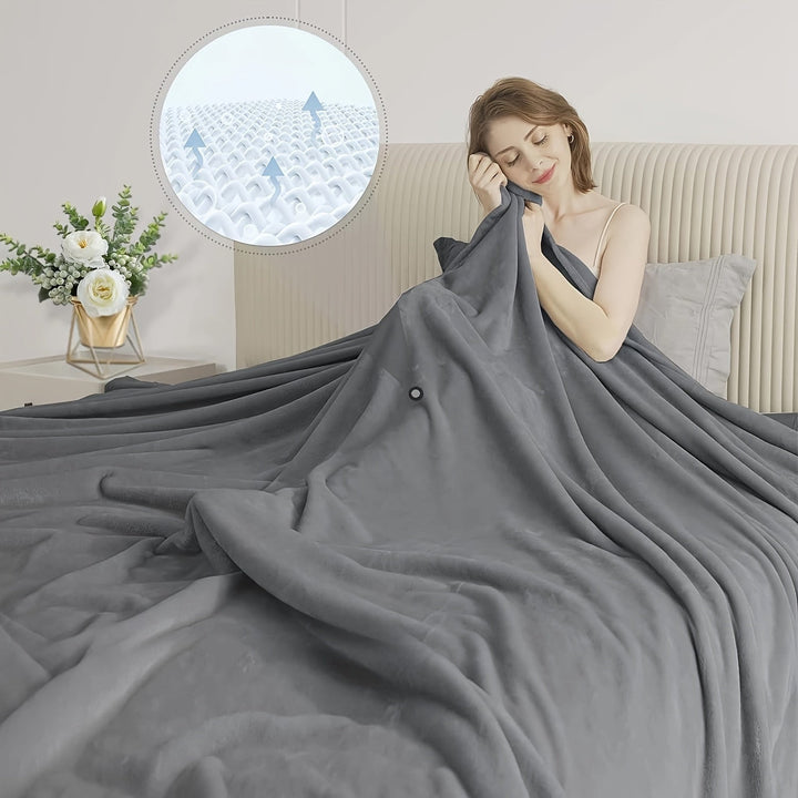 UltraSoft Fleece Blanket – Luxury Reversible for Every Season Bowlift