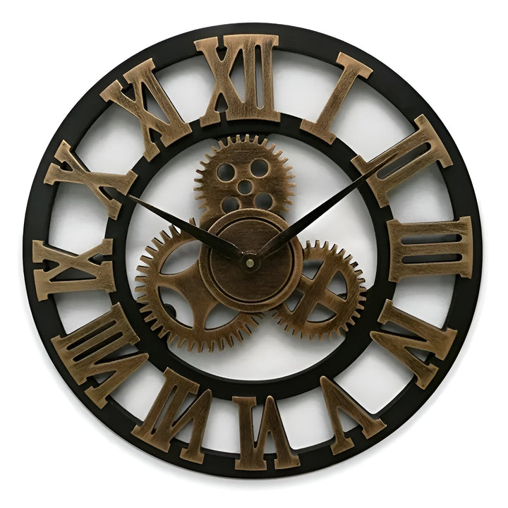 Wall clock in gear design – Industrial look for stylish wall decor | Bowlift