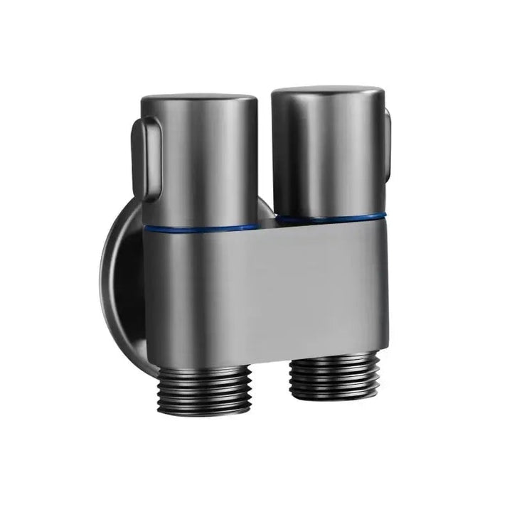 BowLift | Double control valve made of brass – Water supply with matte black finish