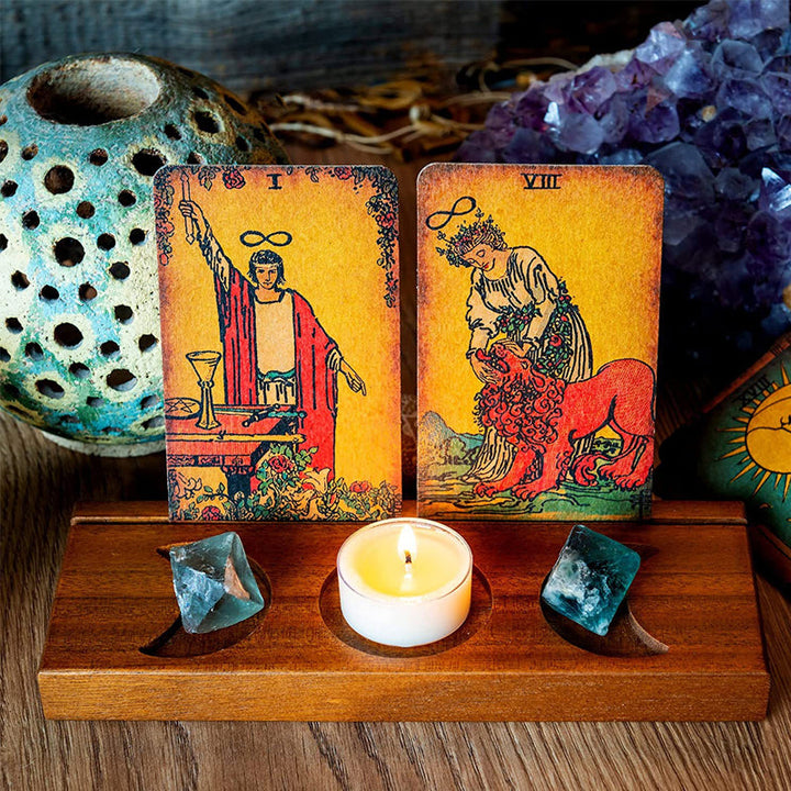 Tarot Wooden Candlestick Ornament | Bowlift