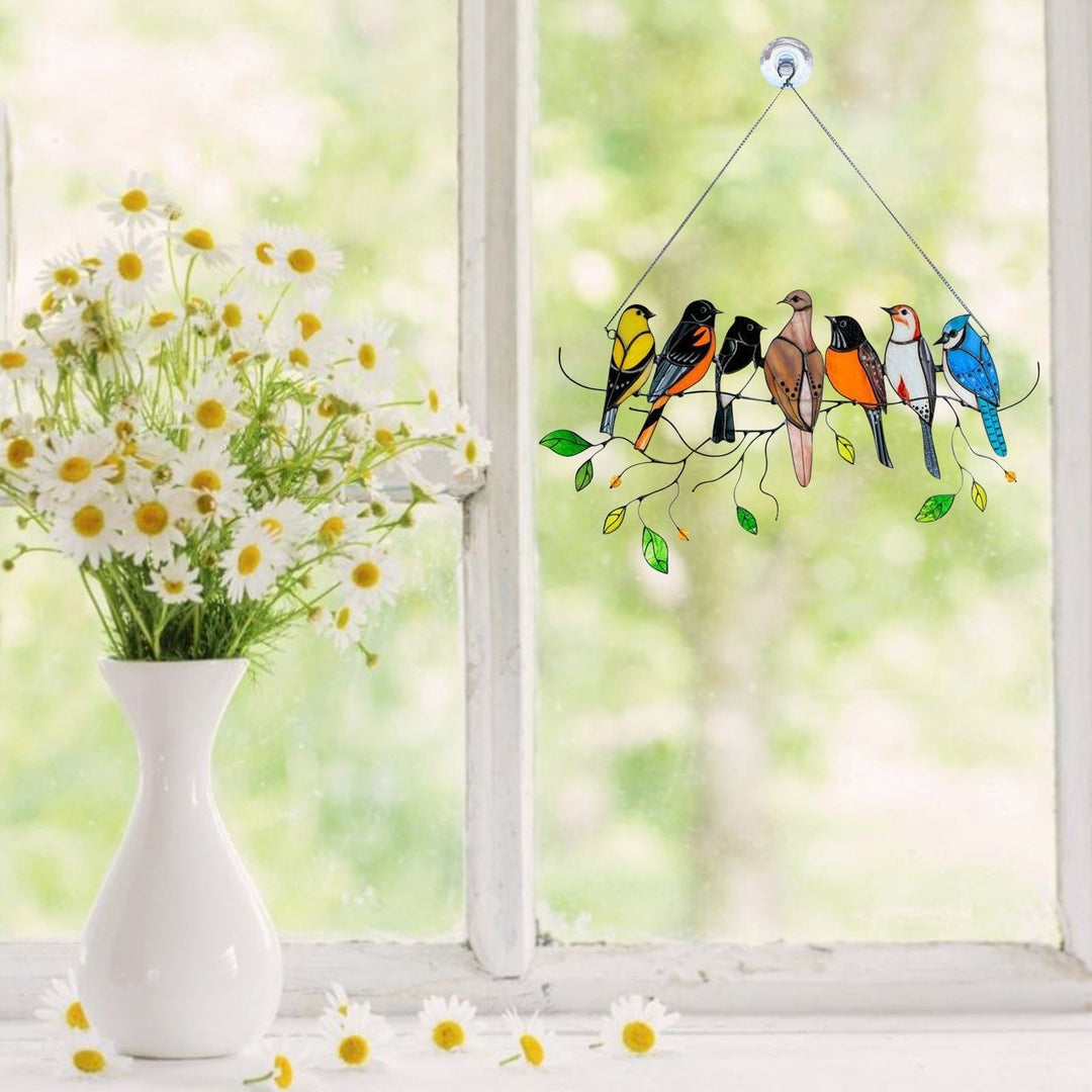 BowLift | Stained Glass Bird Suncatcher - Francia