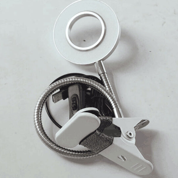 BowLift | Creative simple USB pants button LED reading clip desk lamp