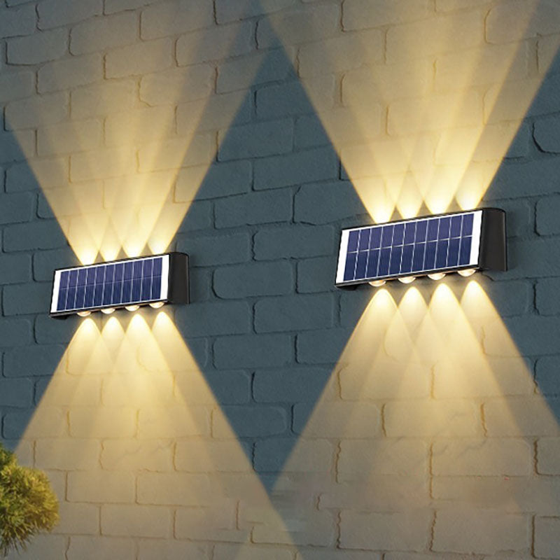 BowLift | Modern Simplicity Solar Waterproof Rectangular ABS PMMA LED Wall Light Lamp For Outdoor Patio