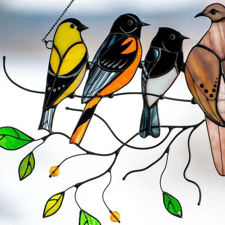 BowLift | Stained Glass Bird Suncatcher - Francia