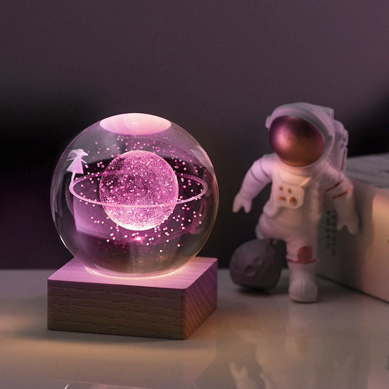 Night light Crystal ball 3D Galaxy | Bowlift
