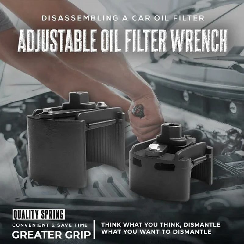 Adjustable oil filter wrench Bowlift