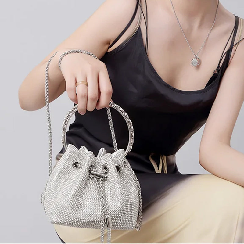 BowLift | Diamond Drawstring Bucket Bag
