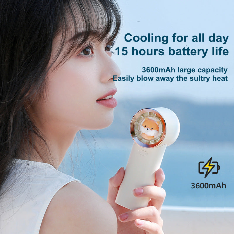 Lovely Squirrel Mini Pocket Fan USB Rechargeable Handheld Fan | Bowlift