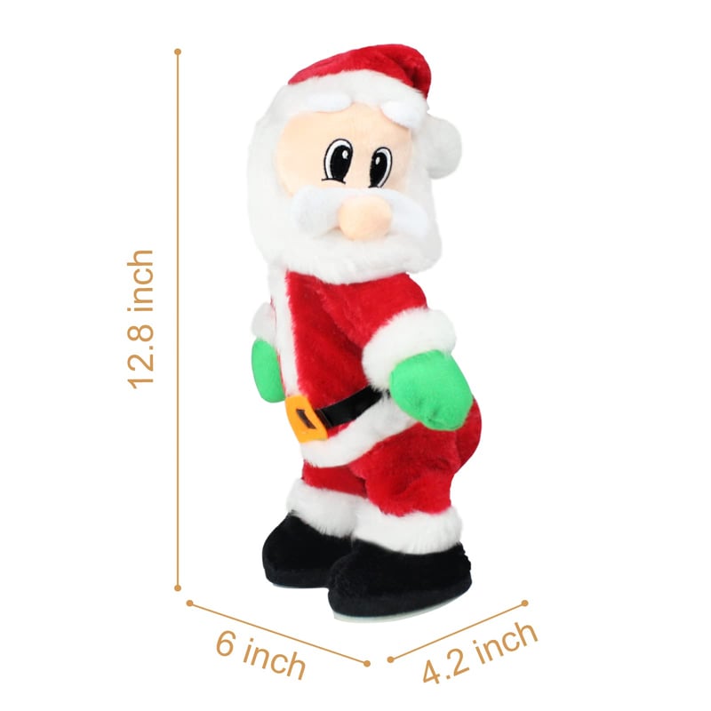 BowLift | Dancing & Singing Santa Claus | Movable Santa Figure with Music | Fun Christmas Decoration & Gift Idea
