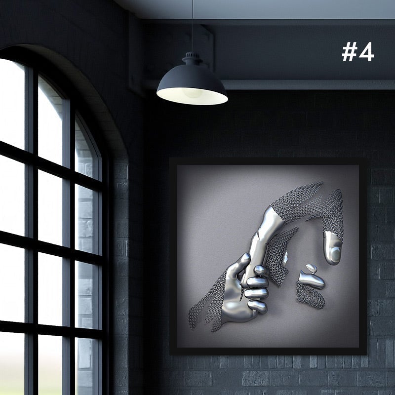BowLift | Figure statue of metal Art Wall decoration