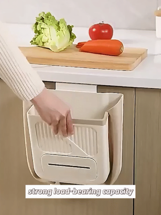 Folding Hanging Kitchen Waste Trash Can