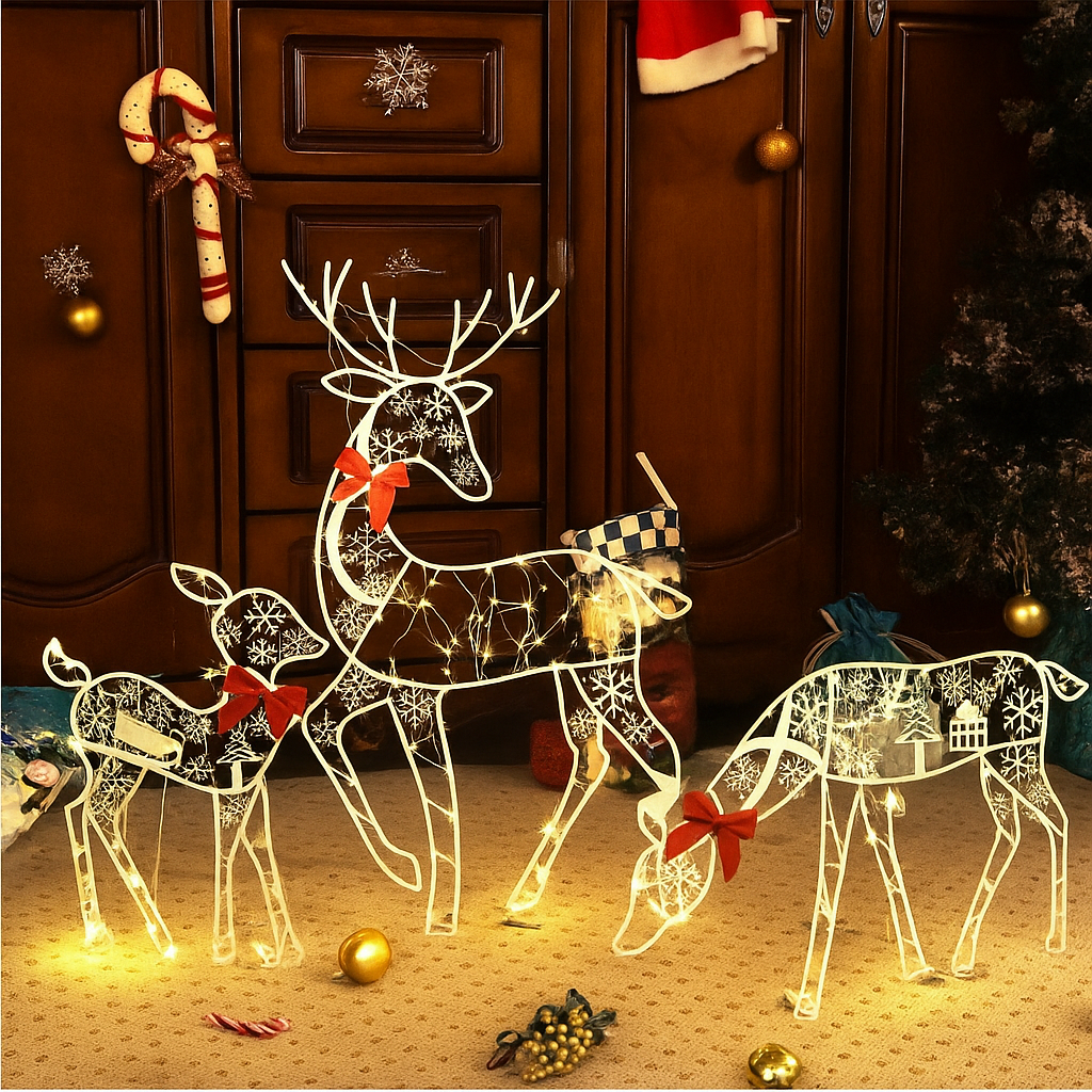 BowLift | Christmas Decorations Light Up Reindeer Figure