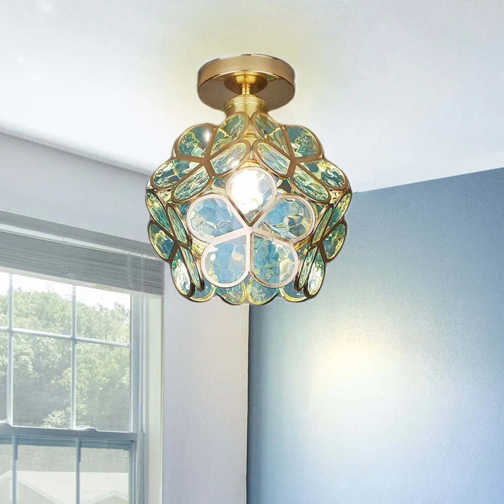 BowLift | Glass Flower Ceiling Lamp - FloraGlow