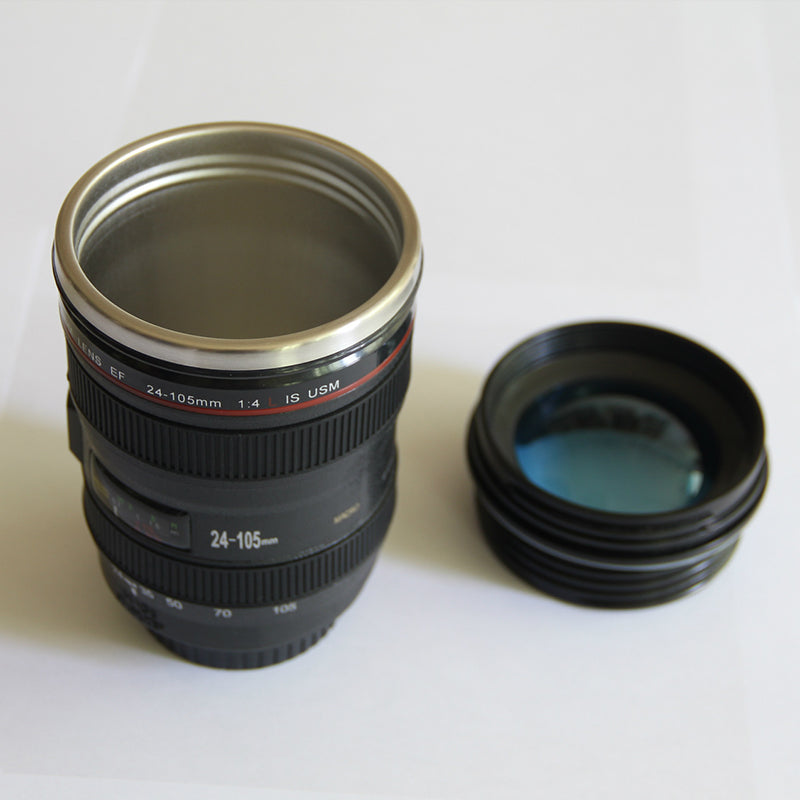BowLift | Camera Lens Inspired Insulated Cup Coffee Mug