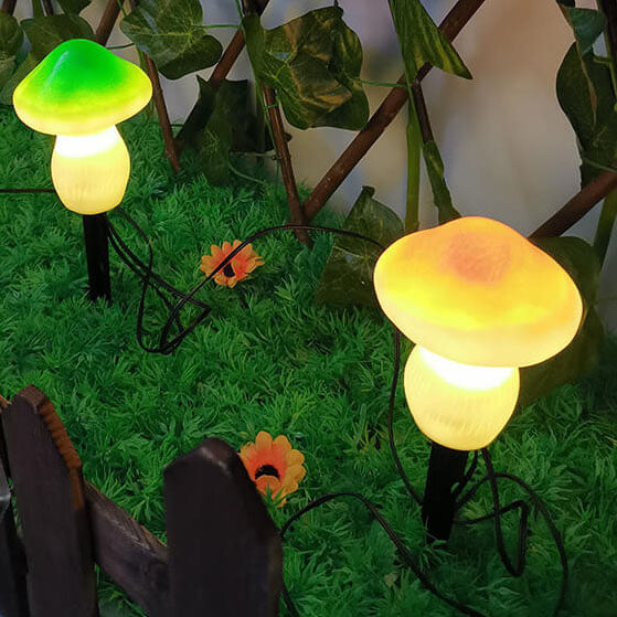 Solar Outdoor Mushroom Shape LED Garden Lawn Ground Insert Landscape Light | Bowlift