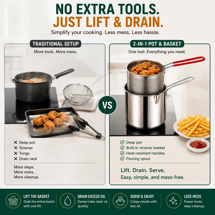 BowLift | 2-in-1 Cook & Drain Pot
