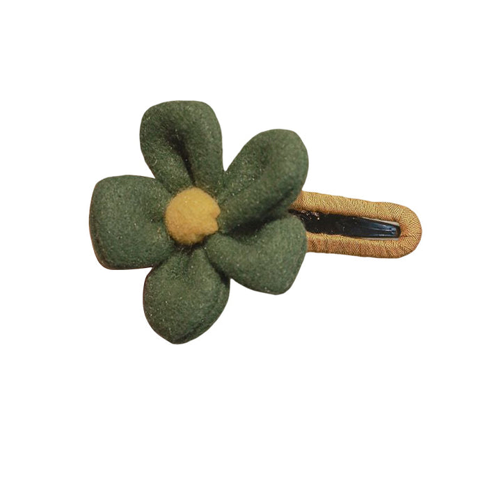 Elegant Plush Flower Hairpins Bowlift