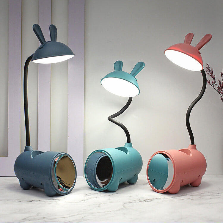 BowLift | LumoBun Table Lamp – Cute LED Desk Lamp with Pen Holder and USB Connection
