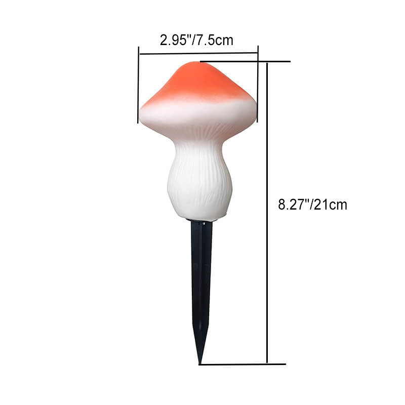 Solar Outdoor Mushroom Shape LED Garden Lawn Ground Insert Landscape Light | Bowlift