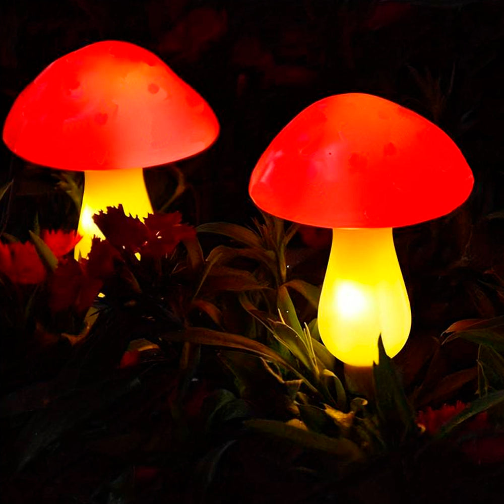 Solar LED Lamp - 3 pieces - mushrooms | Bowlift