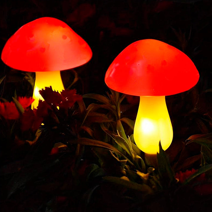 Solar LED Lamp - 3 pieces - mushrooms | Bowlift