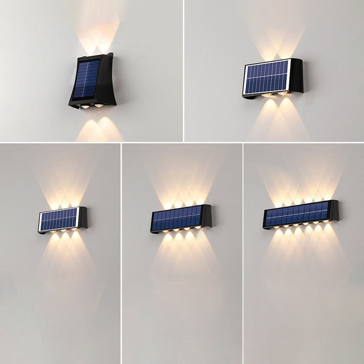 BowLift | Modern Simplicity Solar Waterproof Rectangular ABS PMMA LED Wall Light Lamp For Outdoor Patio