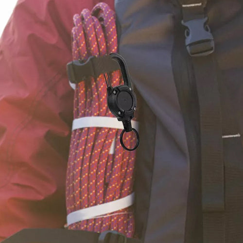BowLift | Outdoor Automatic Retractable Wire Rope Luya Tactical Keychain