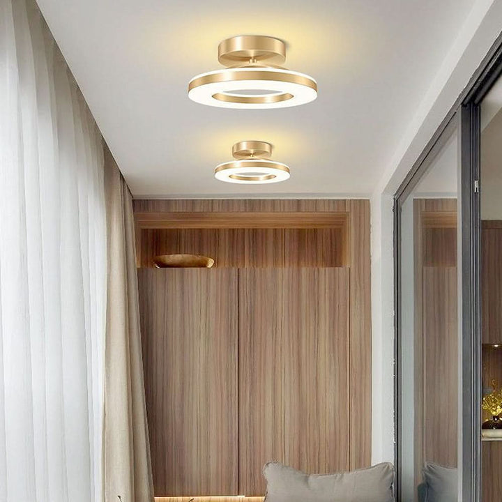 BowLift | ZAYNO Black LED Ceiling Light – Modern Flush Mount
