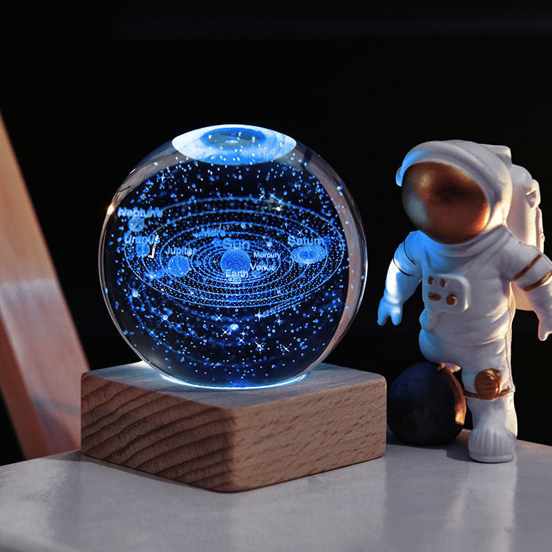 Night light Crystal ball 3D Galaxy | Bowlift