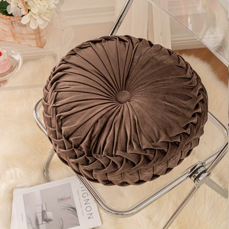 BowLift | VelvetGlow - Soft Round Cushion for Cozy Spaces