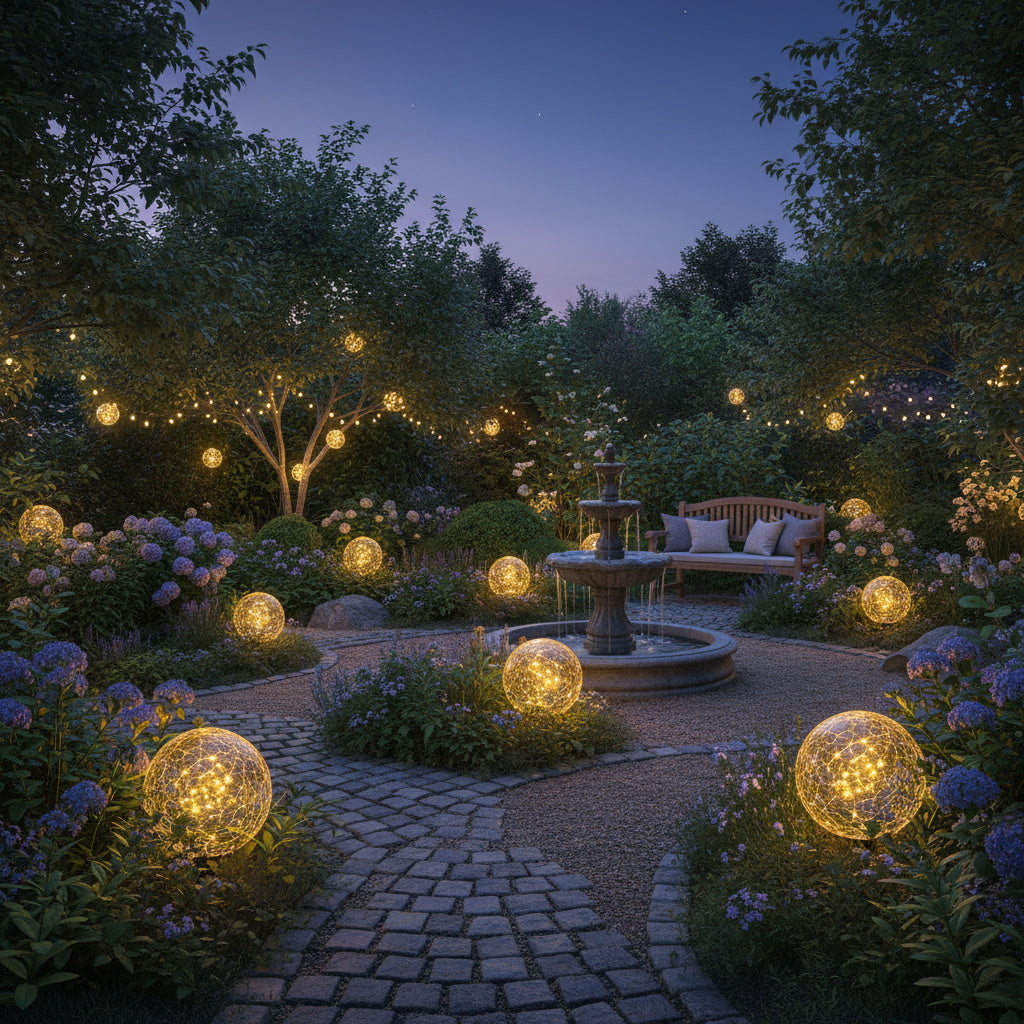 BowLift | Solar-Powered Glass Ball Magical Garden Light