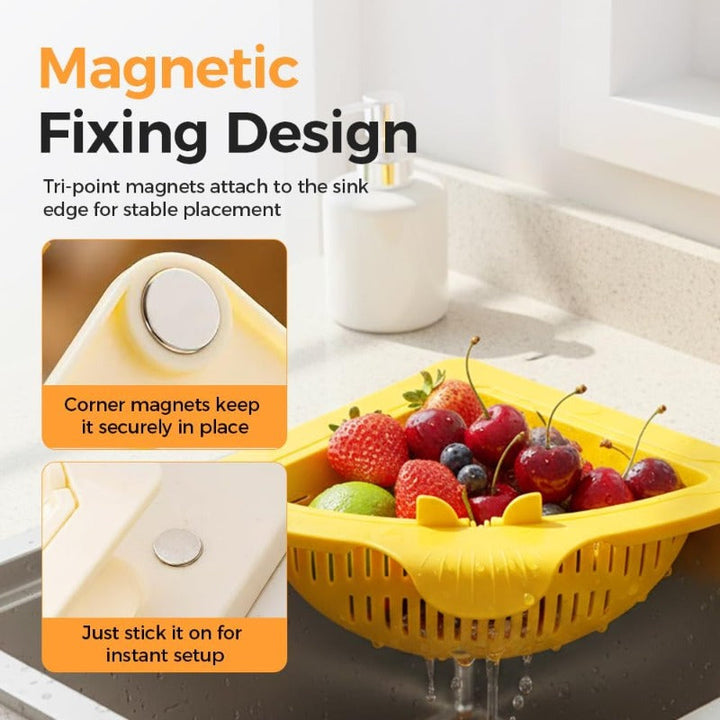 Magnetic Sink Corner Strainer Bowlift