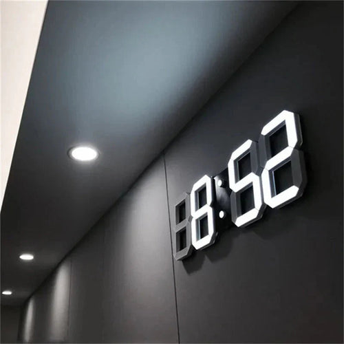ClariTime 3D LED Wall Clock — Recognize your stress-free time in radiant clarity at any time | Bowlift