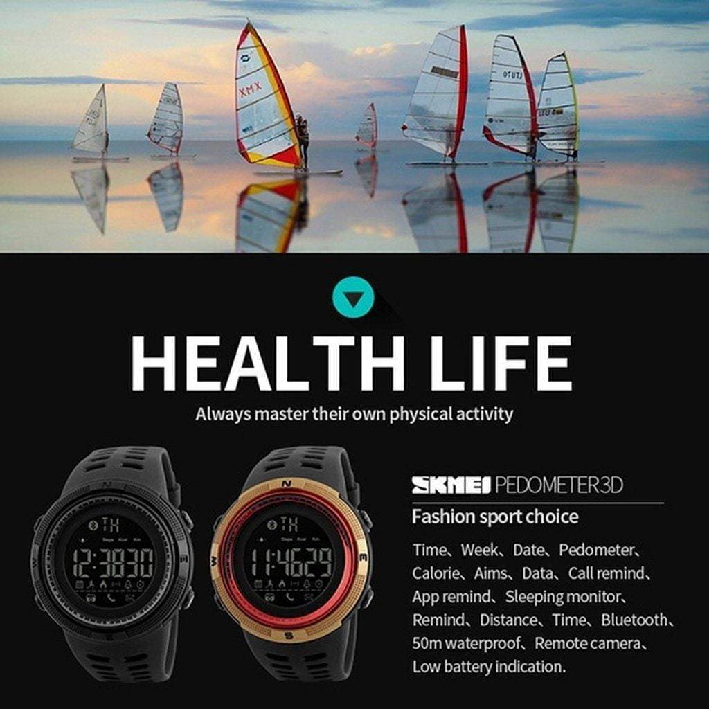 BowLift | Men Smart Chrono Calories Pedometer Multi-Functions Sports Watches