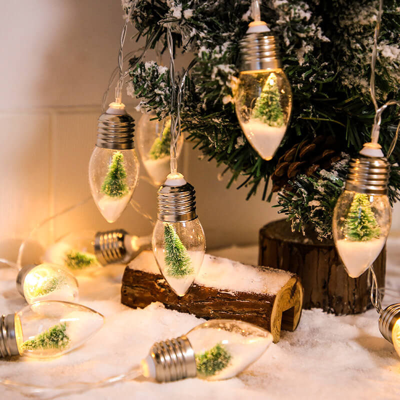 BowLift | LED Wishing Bottle Bulb Christmas Tree Snow Battery Box Decorative String Light