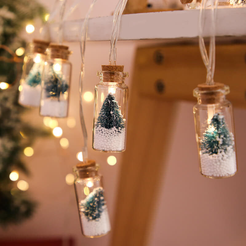 BowLift | Christmas LED Wishing Bottle Tree Snow Battery Box Decorative String Light
