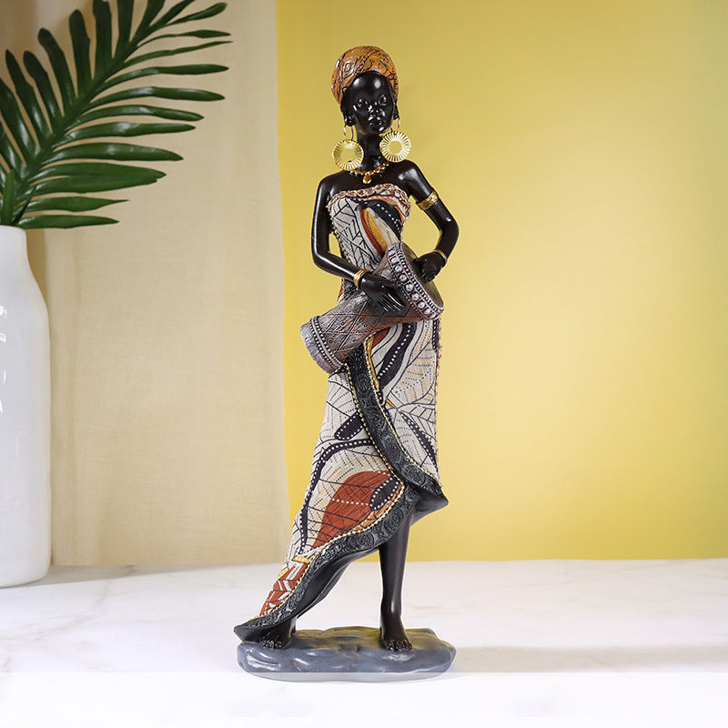 BowLift | African Female Musician Sculpture