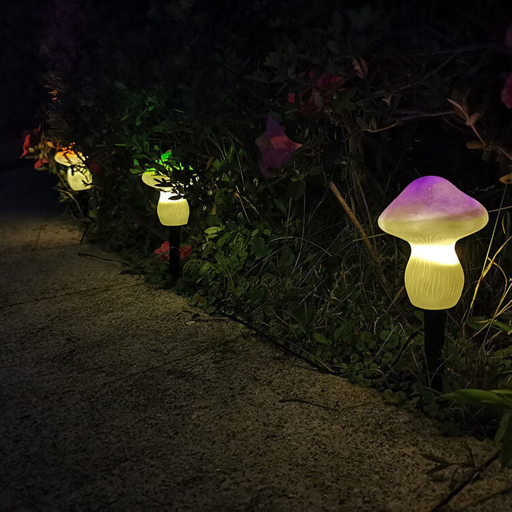 Solar Outdoor Mushroom Shape LED Garden Lawn Ground Insert Landscape Light | Bowlift