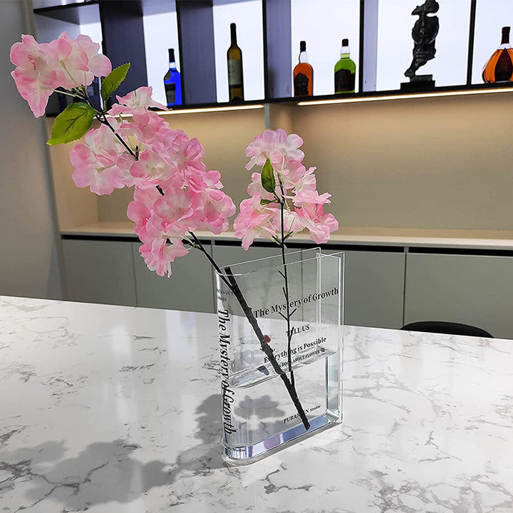 Book Shape Acrylic Vase | Bowlift