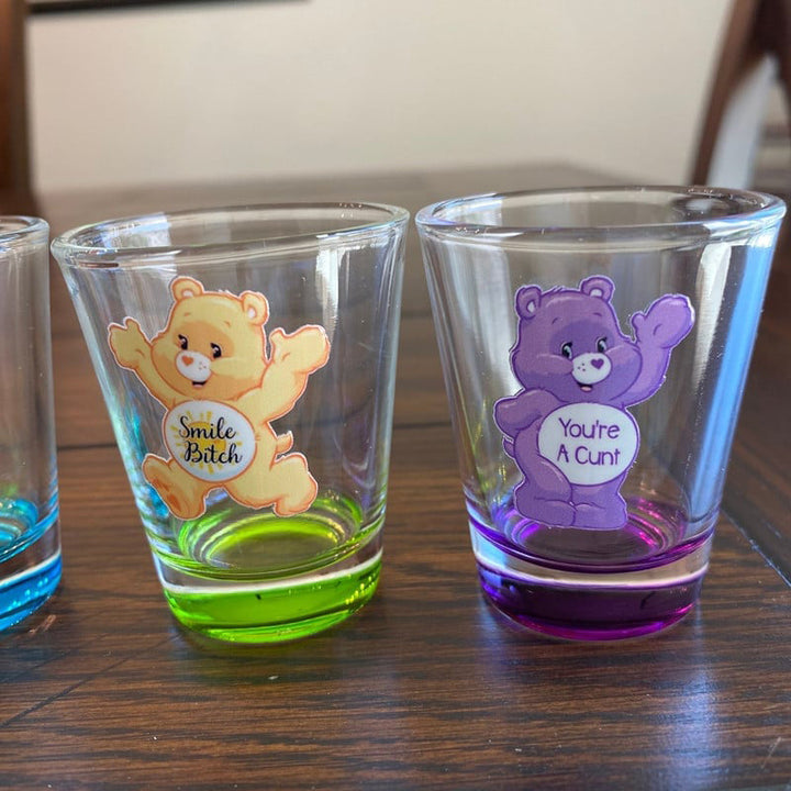 Swear Bears Shot Glasses Set, 6 Pieces | Bowlift