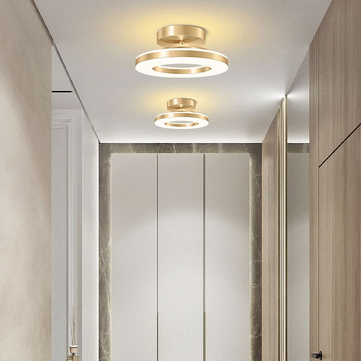 BowLift | ZAYNO Black LED Ceiling Light – Modern Flush Mount