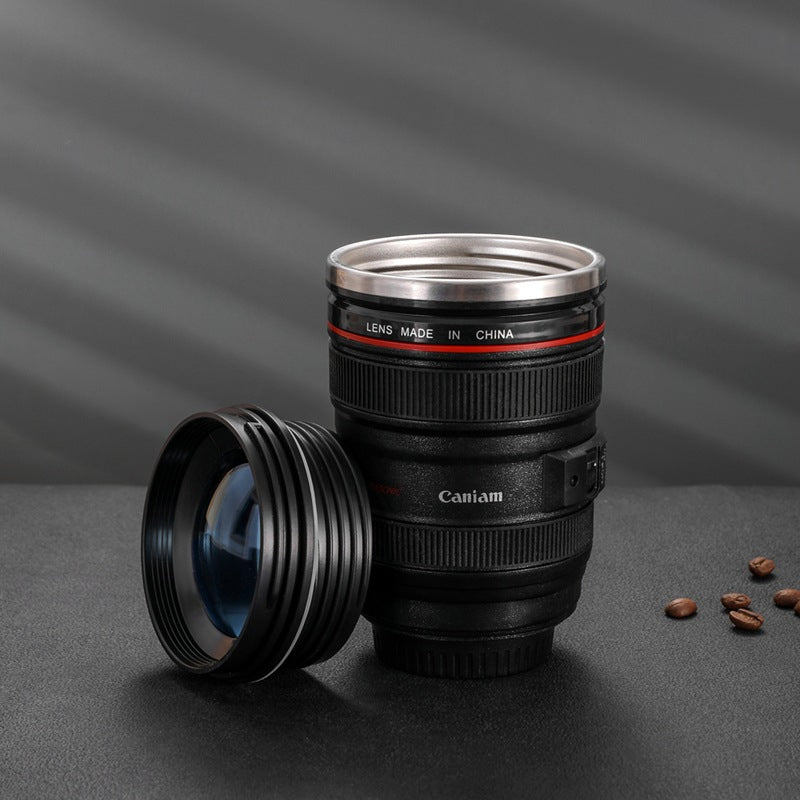 BowLift | Camera Lens Inspired Insulated Cup Coffee Mug