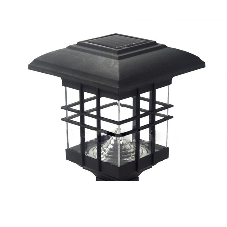 Modern Simplicity Solar Square Pillar LED Outdoor Lawn Landscape For Garden | Bowlift