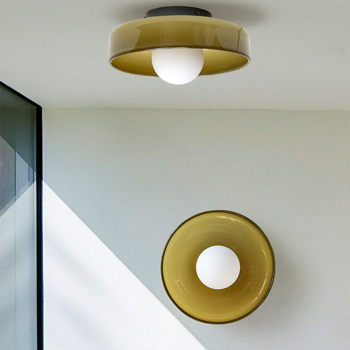 BowLift | LED Round Flush Mount Ceiling Light Fixture - Modern Energy-Efficient Lighting for Contemporary Home Décor & Low Ceilings
